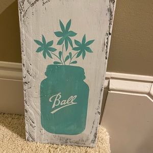 Ball jar art.  Gently used.